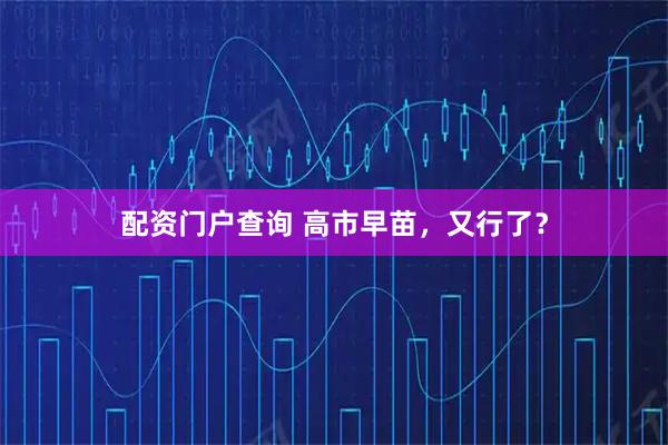 配资门户查询 高市早苗,又行了?
