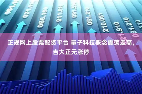 正规网上股票配资平台 量子科技概念震荡走高，吉大正元涨停
